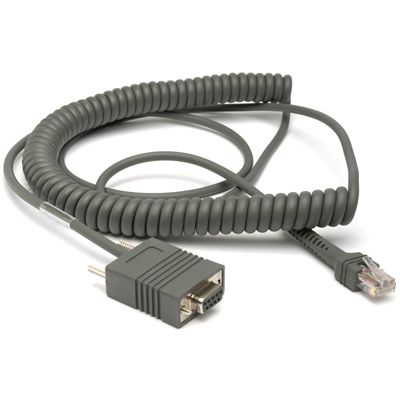 Kabel Datalogic PowerScan RS-232 9P / spiralny / 3.6 metra - zdjęcie 01
