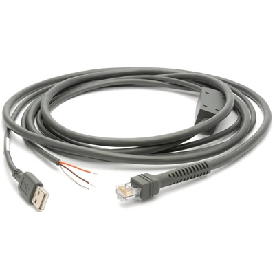 Kabel Zebra USB zasilane / ekranowany / EAS / prosty / 2.8 metra - zdjęcie 01