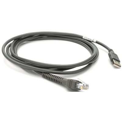 Kabel Zebra USB ekranowany / prosty / 2.1 metra - zdjęcie 01