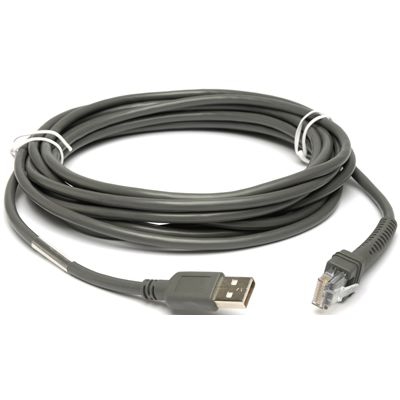 Kabel Zebra USB / wysokie natężenie / ekranowany / prosty / 4.7 metra - zdjęcie 01